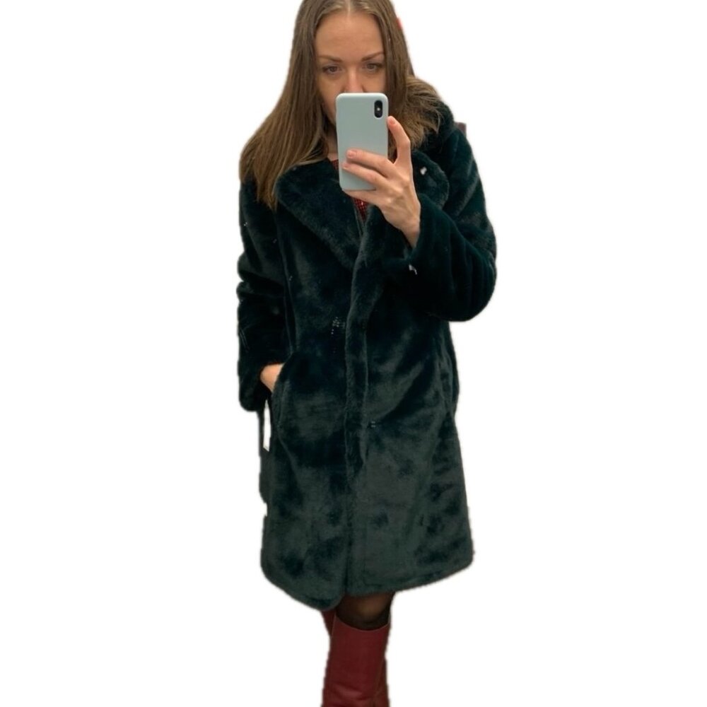 Michael Kors Emerald Faux Fur Coat